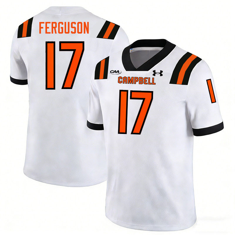 Campbell Fighting Camels #17 Jalen Ferguson College Football Jerseys,Uniforms-White